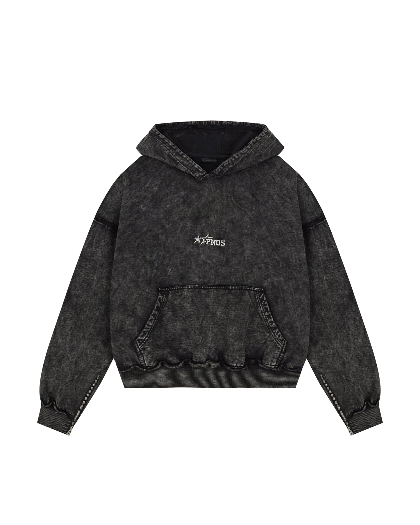 FNOS RÉVOLTE WASHED HOODIE - WASHED BLACK