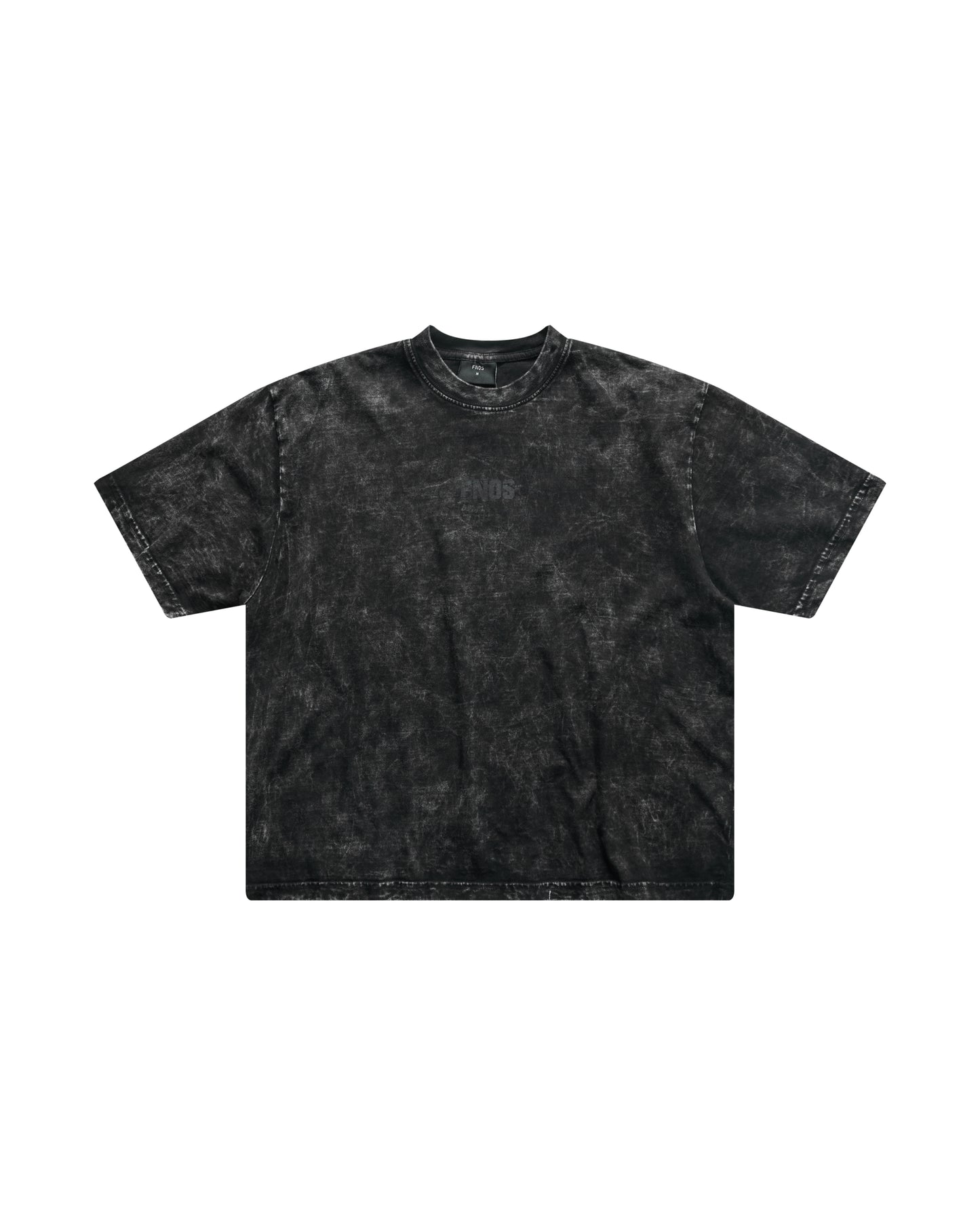 TSW15 - "FNOS" WASHED BOXY TEE - BLACK