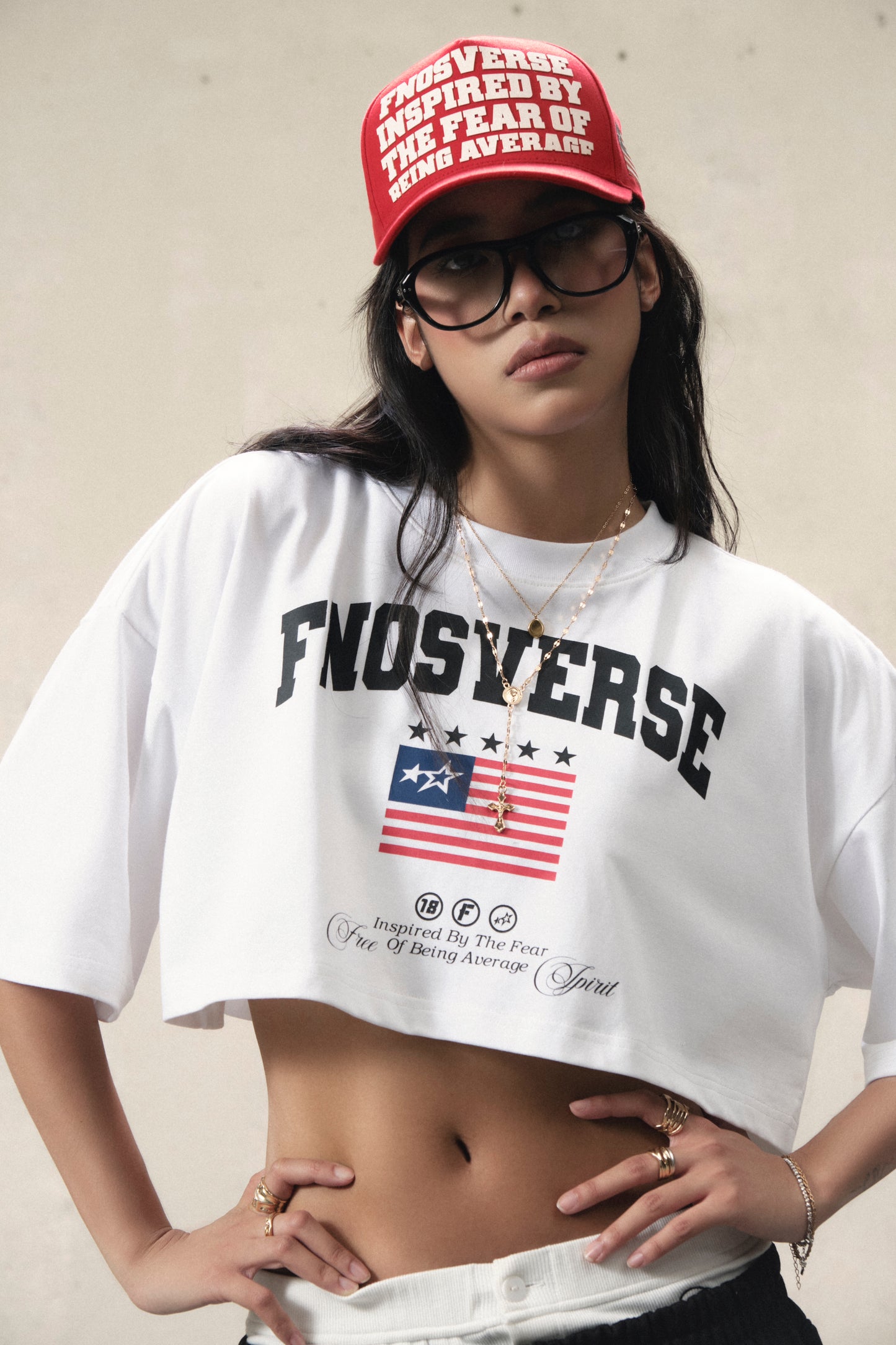 FNOS "US AVERAGE" TRUCKER HAT - RED