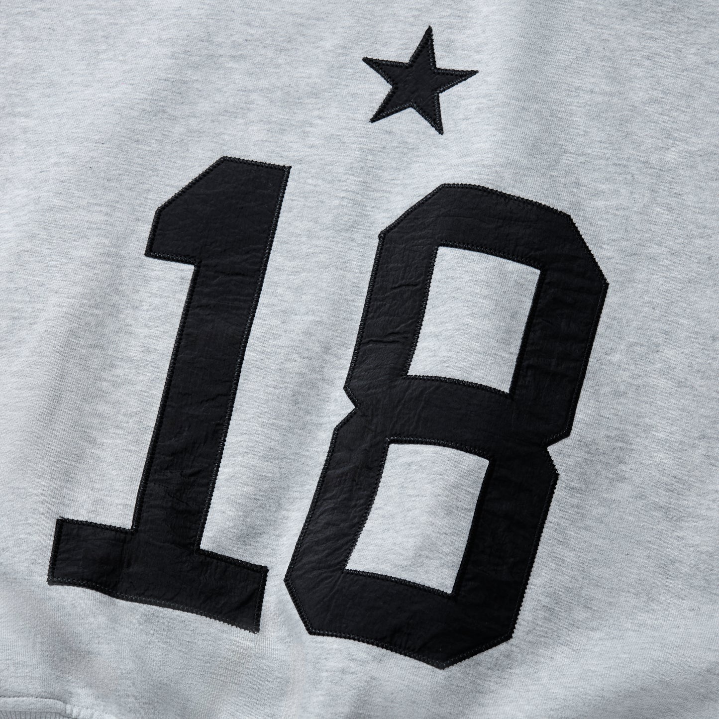 HD12 - BALANCE NUMBER DOUBLE ZIP HOODIE - LIGHT GRAY
