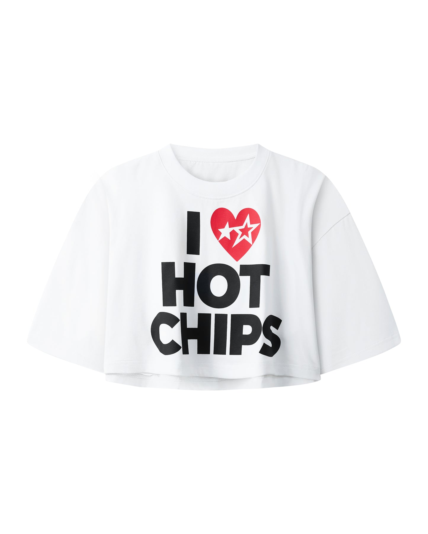 TCG3 - FNOS HOT CHIPS CROPTOP - WHITE