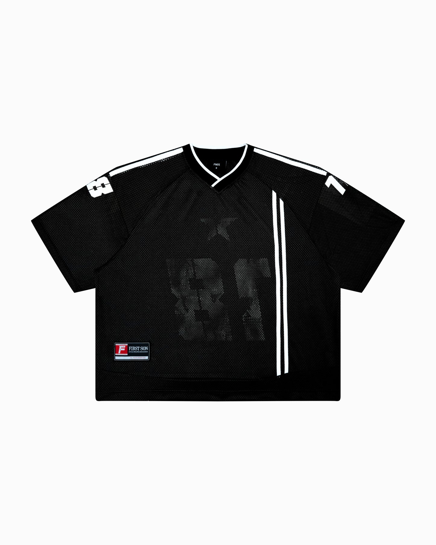 JS8 - FNOS 18+ MESH JERSEY TEE - BLACK