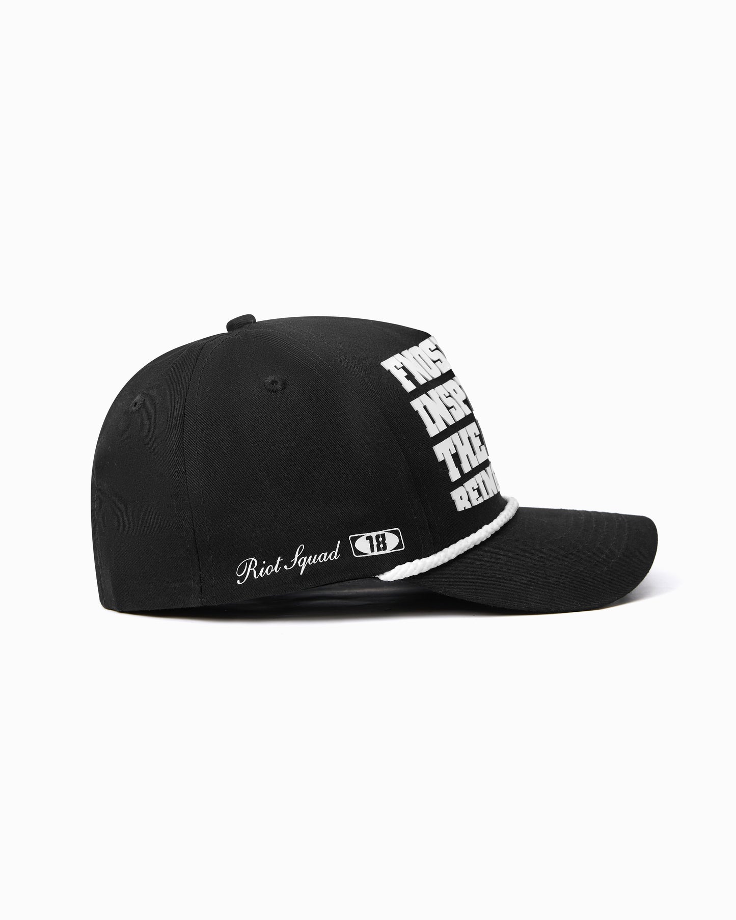 FNOS "AVERAGE" TRUCKER HAT - BLACK/WHITE