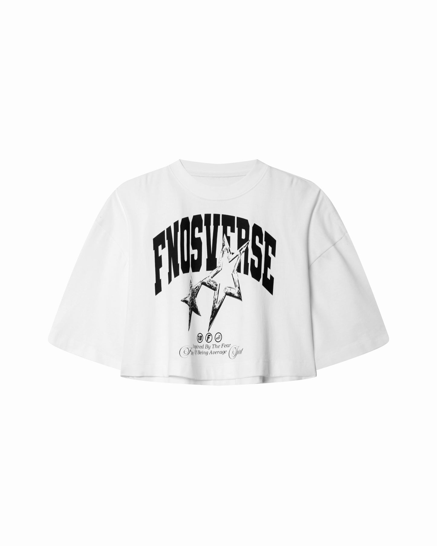 TCG1 - "FNOSVERSE" CROPTOP - WHITE