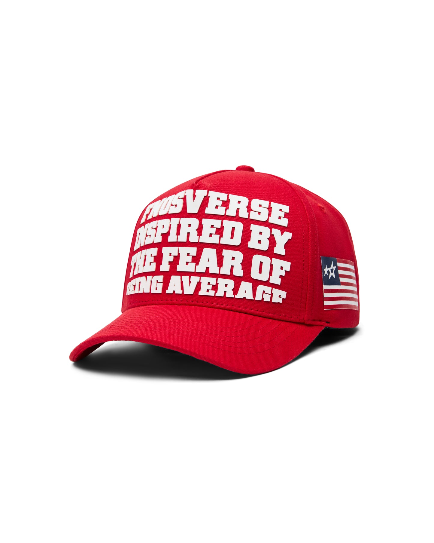 FNOS "US AVERAGE" TRUCKER HAT - RED