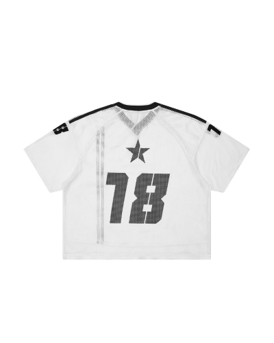 JS10 - FNOS 18+ MESH JERSEY TEE - WHITE