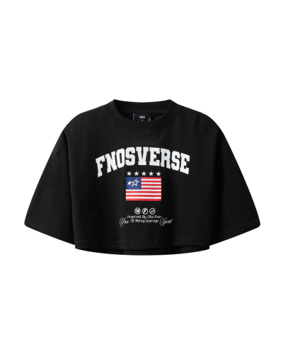 TCG6 - FNOS US CROPTOP - BLACK