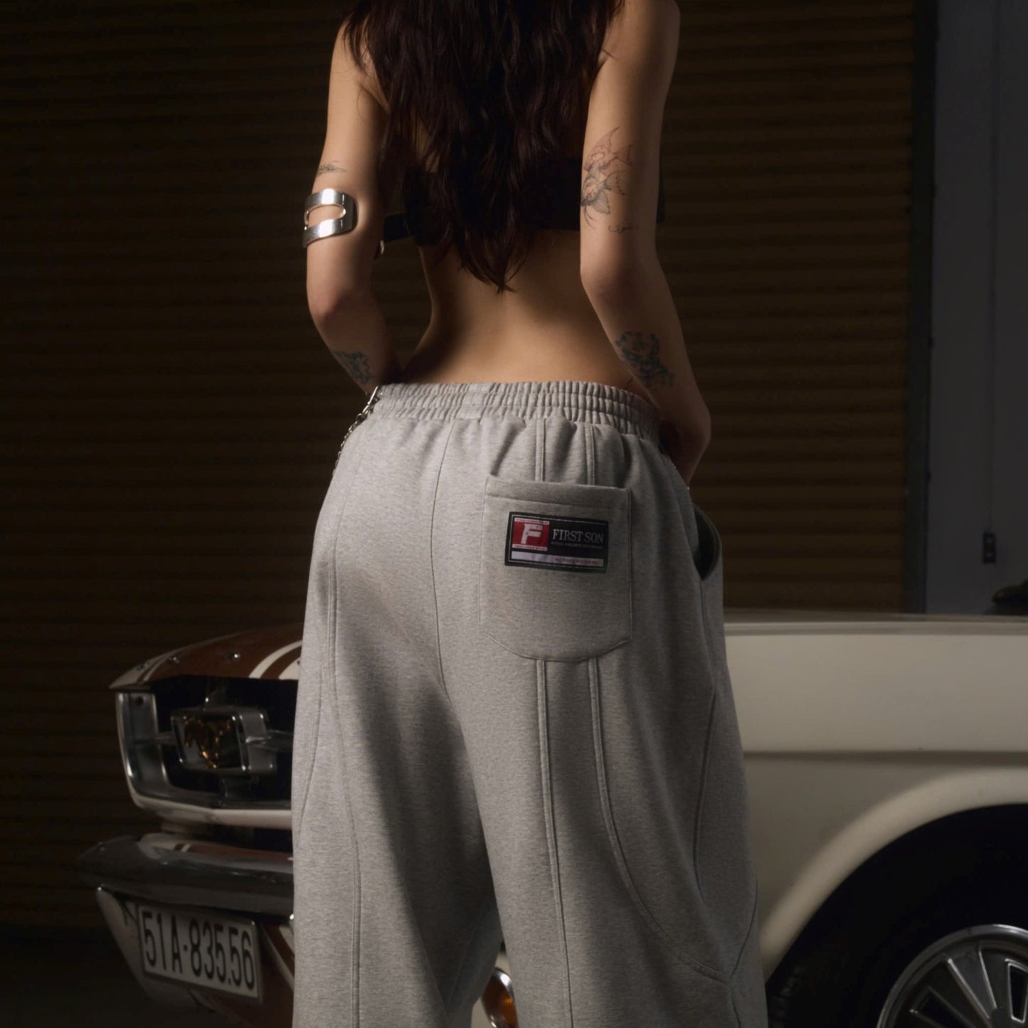 JGN7 - "BALANCE" SWEAT PANTS - GREY