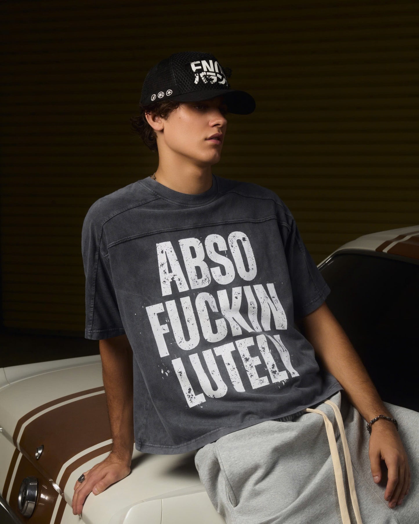 HW4 - FNOS "CUT THIS OUT" TRUCKER HAT - BLACK