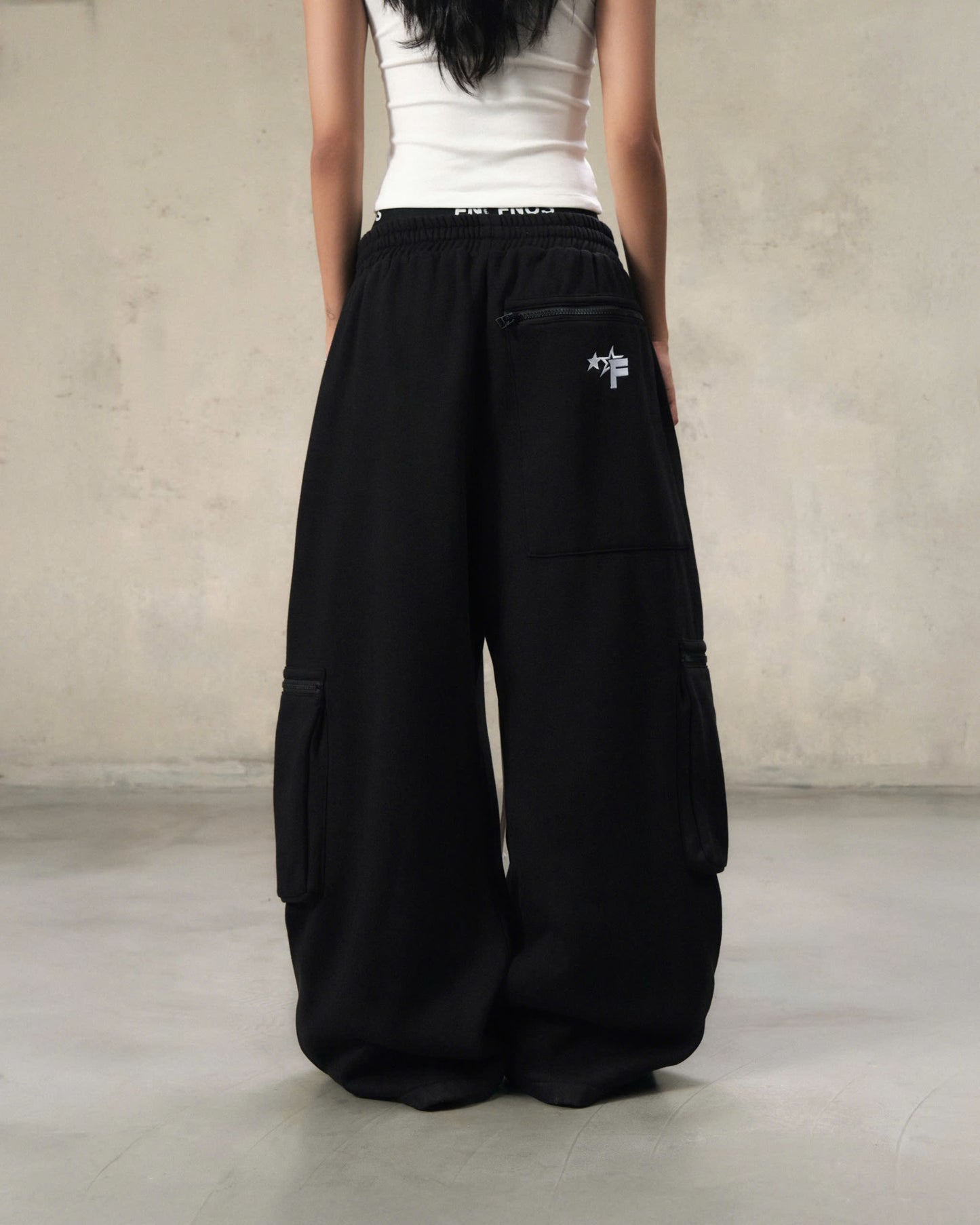 PSP1 - FNOS FERMETURE SWEAT PANTS - BLACK