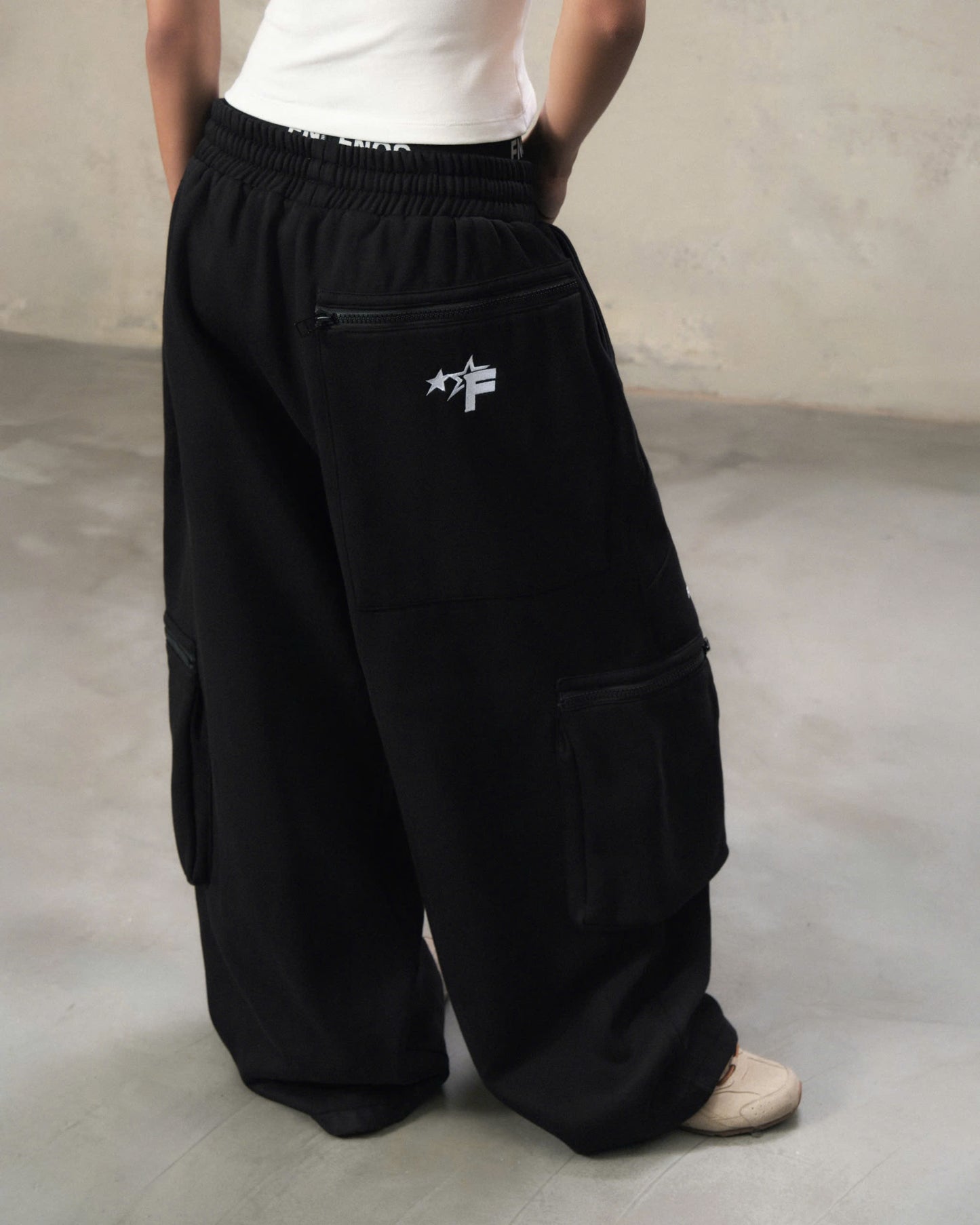 PSP1 - FNOS FERMETURE SWEAT PANTS - BLACK