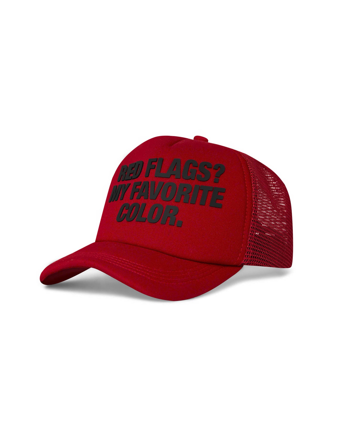 HW12 - " FNOS " TRUCKER HAT - RED
