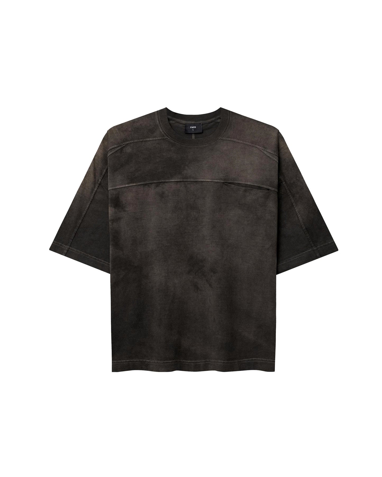 TSW12 - 'INTROVERSE' BOXY VINTAGE TEE - BROWN