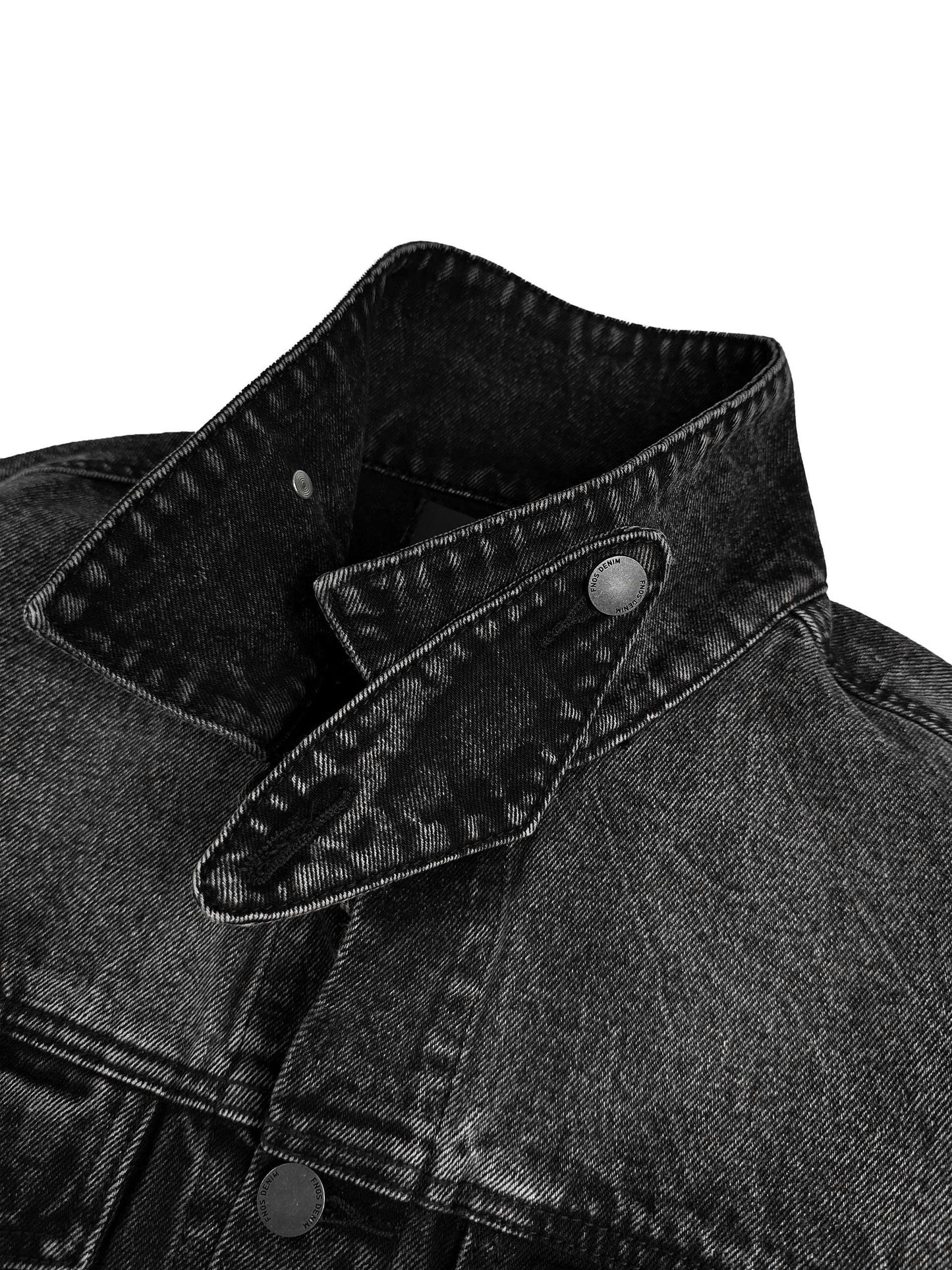 JKD3 - "FNOS VERSE" DENIM JACKET WASHED - BLACK
