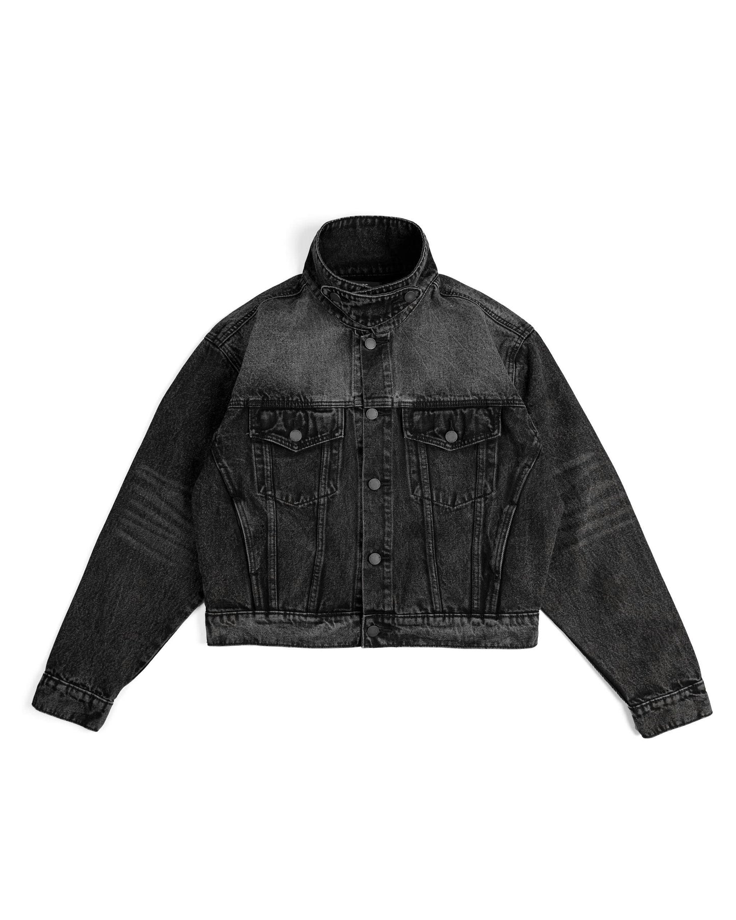 JKD3 - "FNOS VERSE" DENIM JACKET WASHED - BLACK