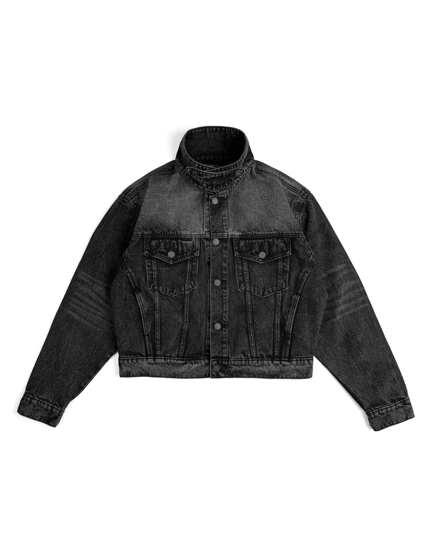 JKD3 - "FNOS VERSE" DENIM JACKET WASHED - BLACK