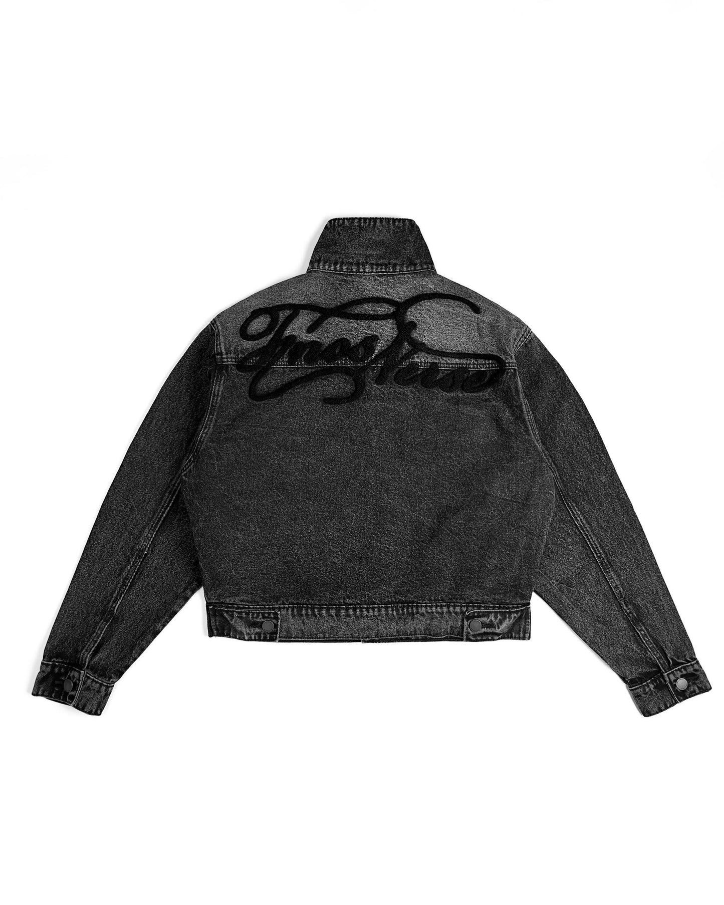JKD3 - "FNOS VERSE" DENIM JACKET WASHED - BLACK