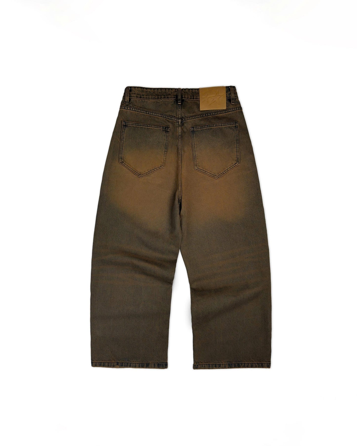 ERG21 - "FNOS" WASHED JEANS - RUSTED BROWN