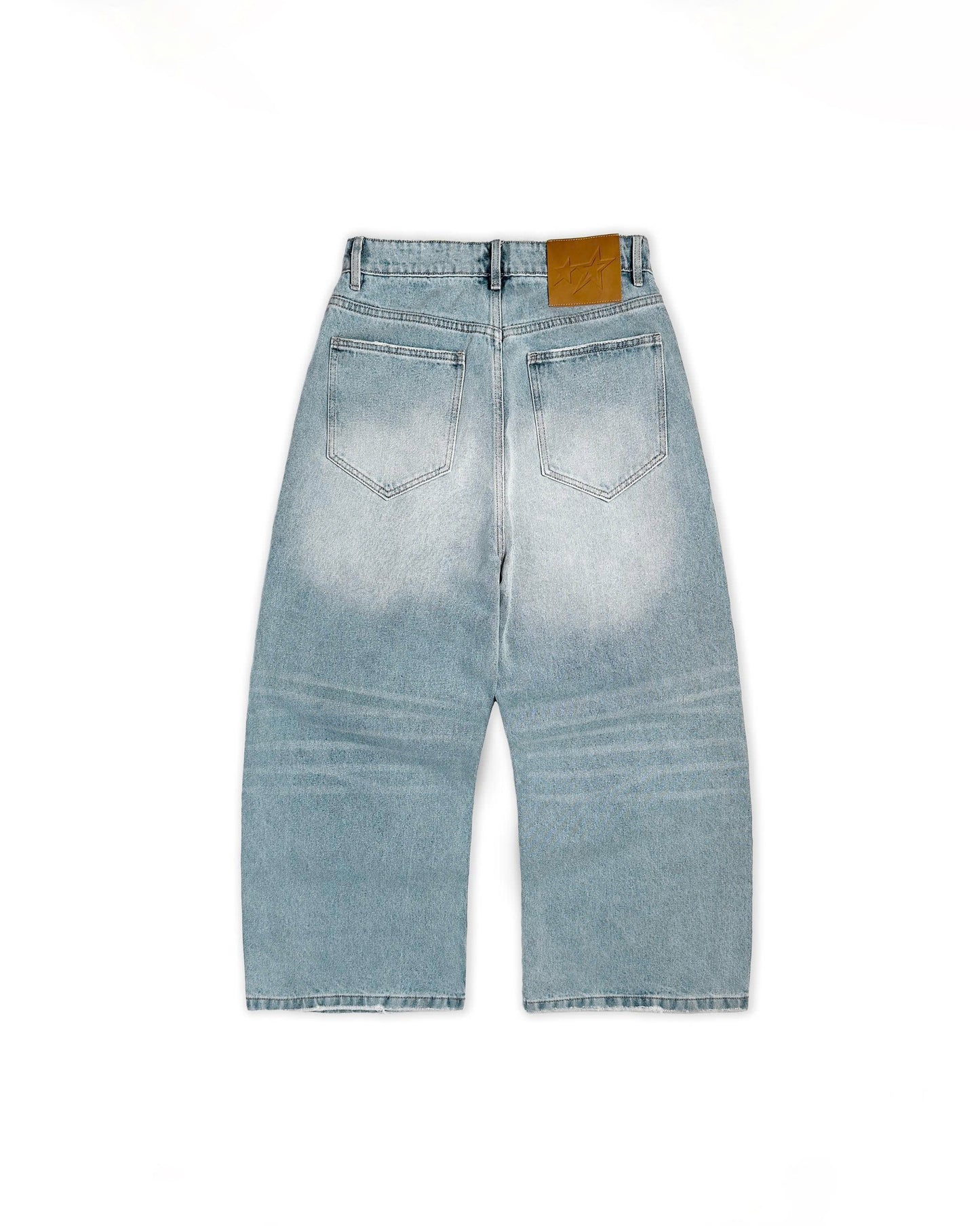 ERG22 - "FNOS" WASHED JEANS - LIGHT BLUE