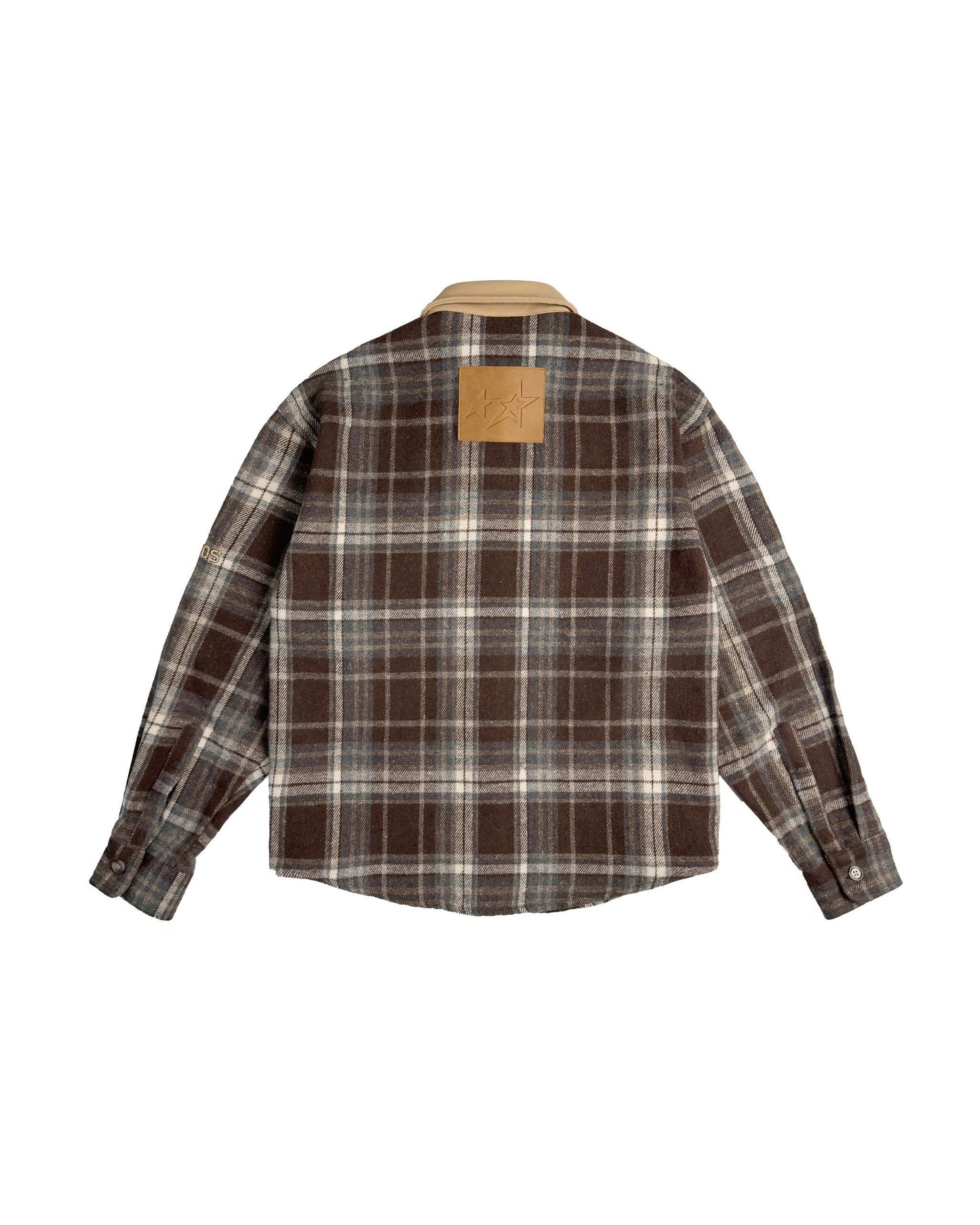 SH6 - "FNOS" FLANNEL CHECKED SHIRT - BROWN