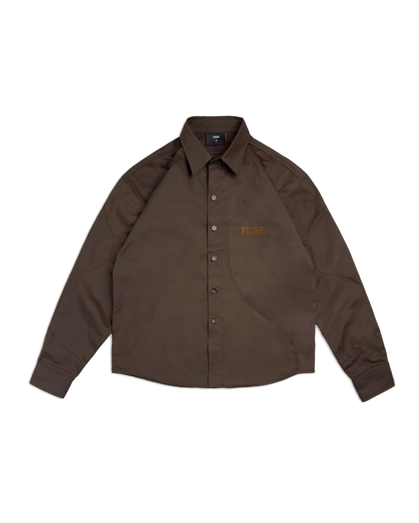 SH8 - "FNOS" LONG SLEEVE SHIRT - BROWN