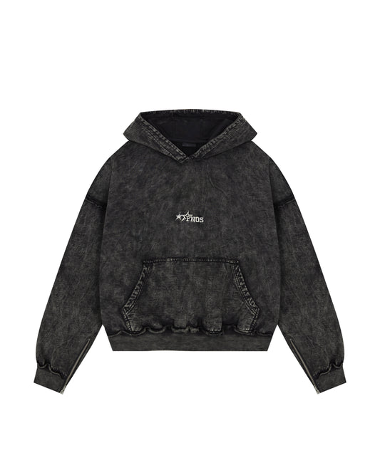 FNOS RÉVOLTE WASHED HOODIE - WASHED BLACK