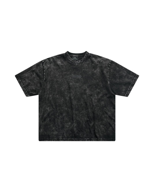 TSW15 - "FNOS" WASHED BOXY TEE - BLACK