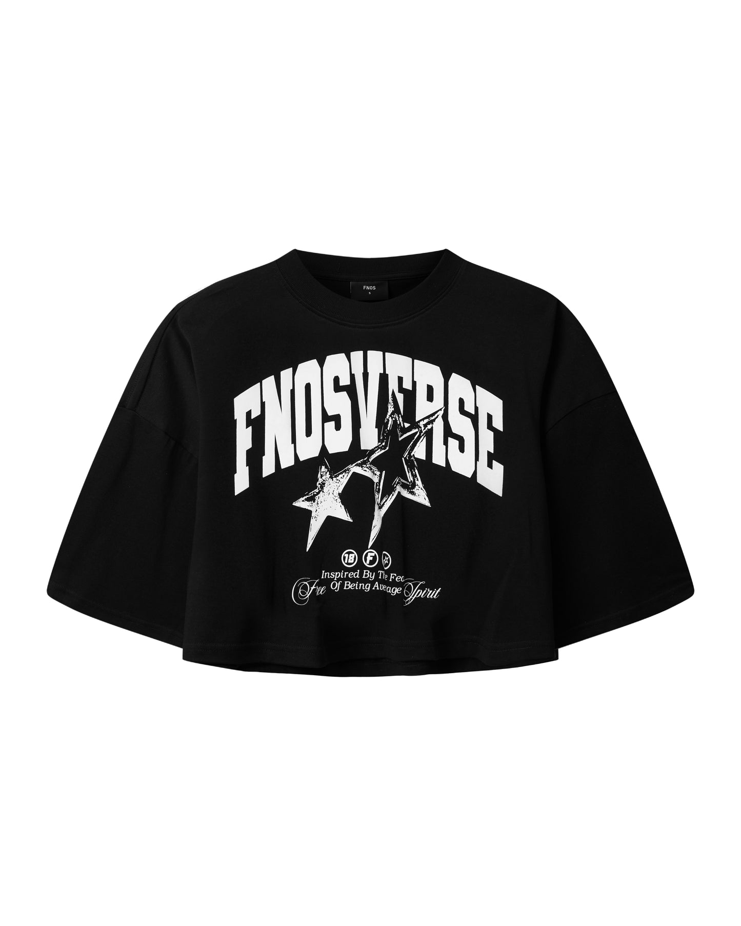 TCG2 - "FNOSVERSE" CROPTOP - BLACK