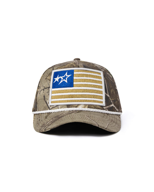 FNOS "BIG US" CAMO TRUCKER HAT - CAMO