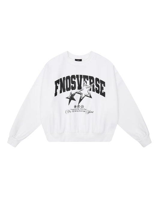 SW14 - FNOS "AVERAGE" SWEATER - WHITE