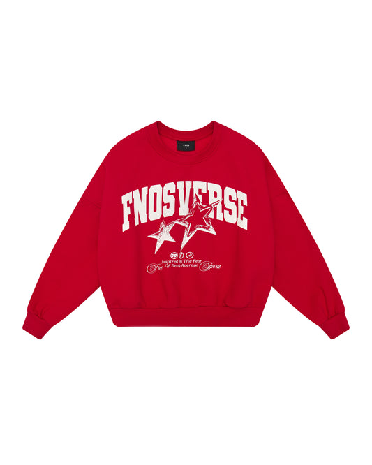 SW16 - FNOS "AVERAGE" SWEATER - RED