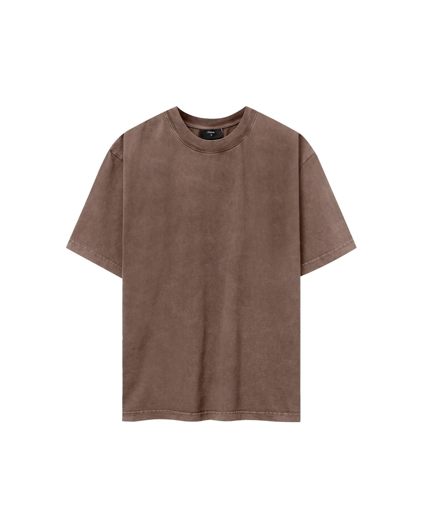 TSW6- BLANK WASHED TEE - BROWN