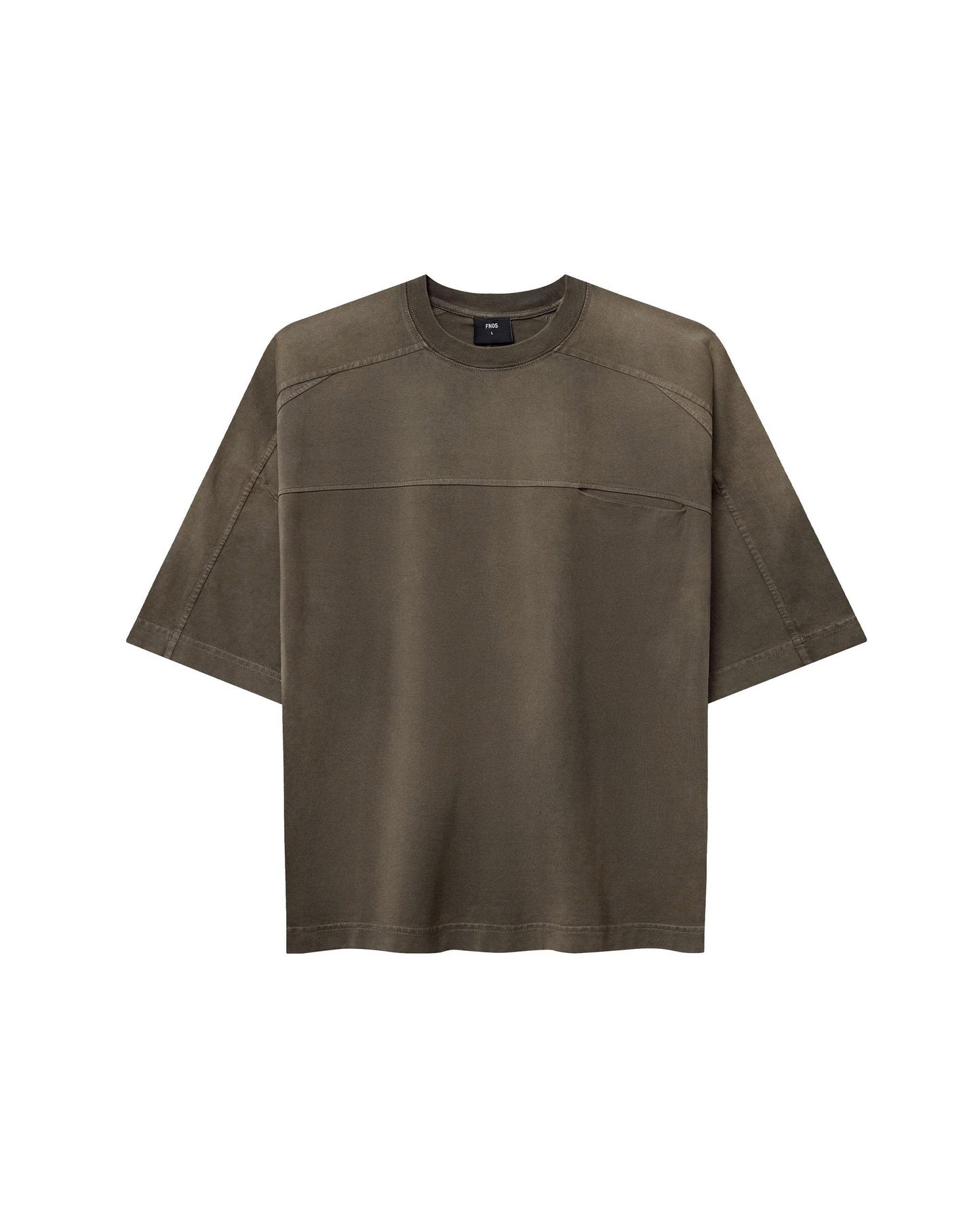 TSW13 - 'INTROVERSE' BOXY VINTAGE TEE - SAND