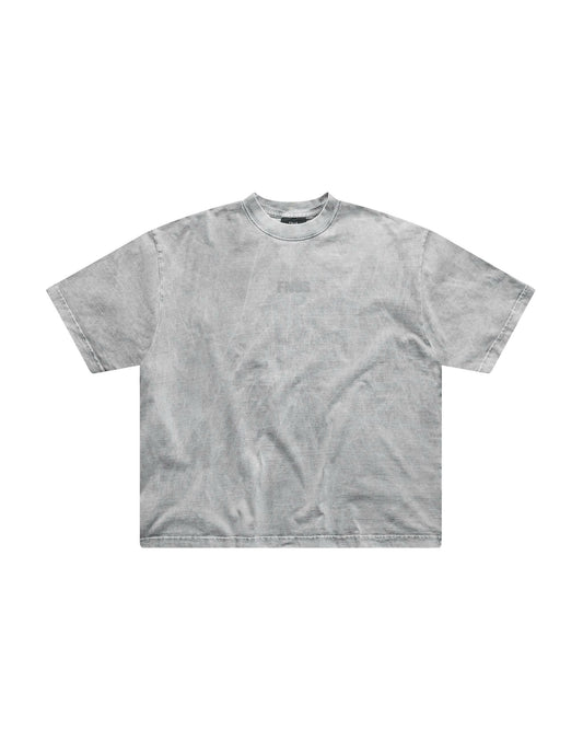 TSW14 - "FNOS" WASHED BOXY TEE - GREY