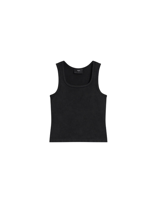 TWF1 - "FNOS" TANK TOP WASH FEMALE - BLACK