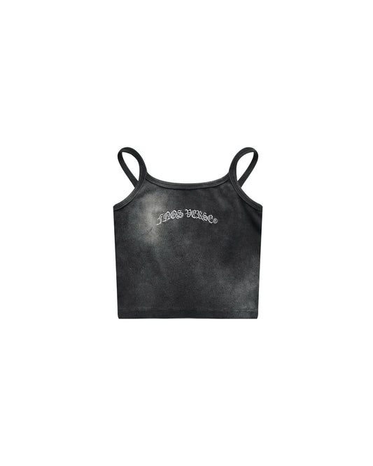 TWF5 - "FNOSVERSE" CAMI TOP WASH - BLACK
