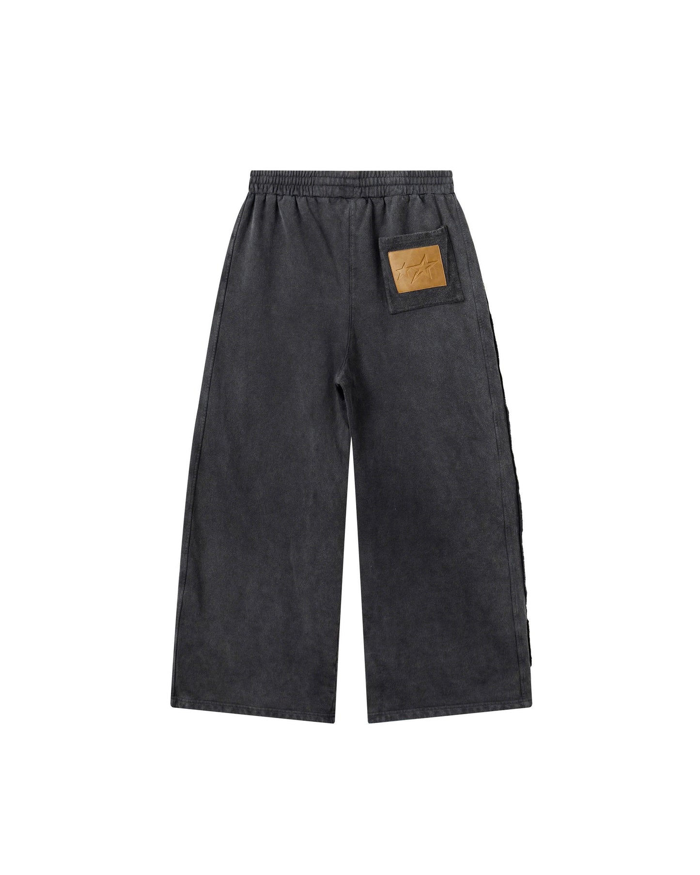 JGW5 - "FNOS" WASHED PANTS - BLACK