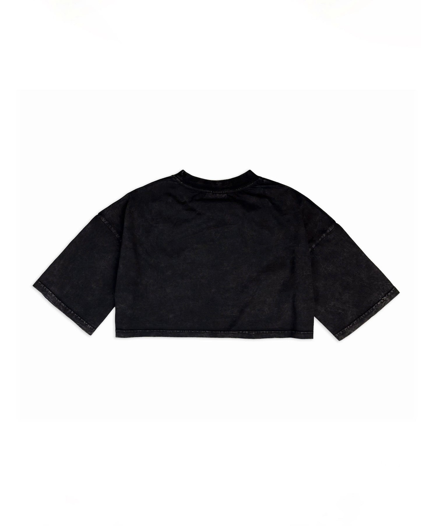 TCW2 - " NEVER FADED FOREVER FNOS " CROPTOP WASH - BLACK