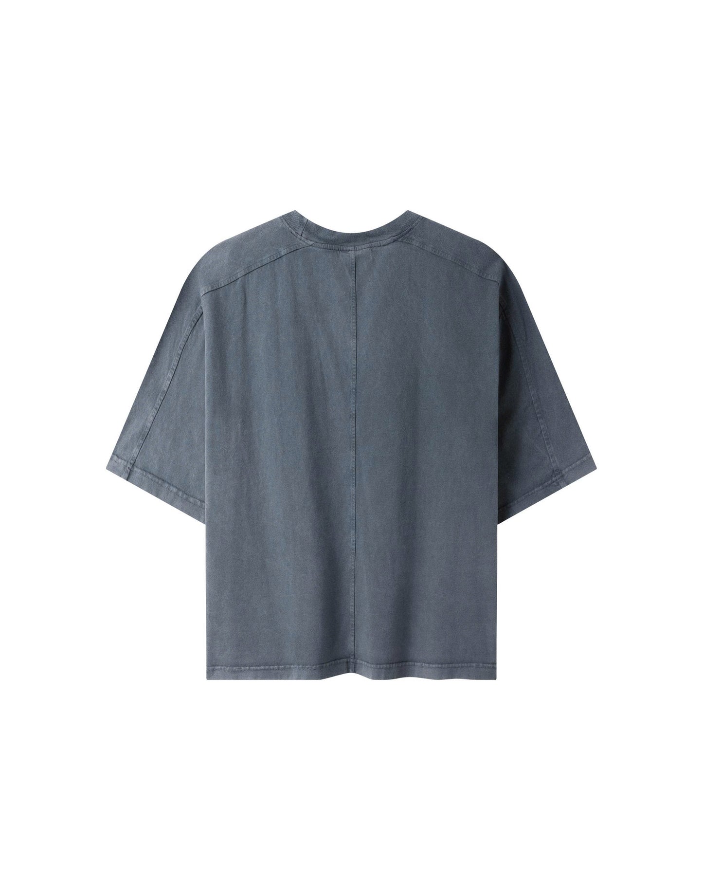 TWG32 - WASHED BOXY TEE WITH PRINTS AND PATTERNS - NAVY